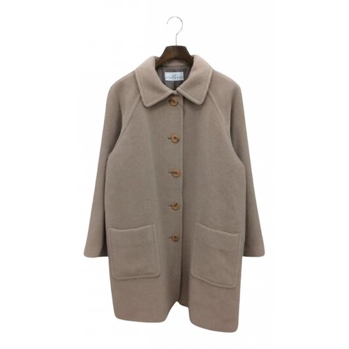 Pre-owned Givenchy Wool Coat In Beige