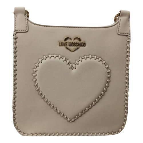 Pre-owned Moschino Love Crossbody Bag In Grey