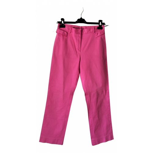 Pre-owned Blumarine Straight Pants In Pink