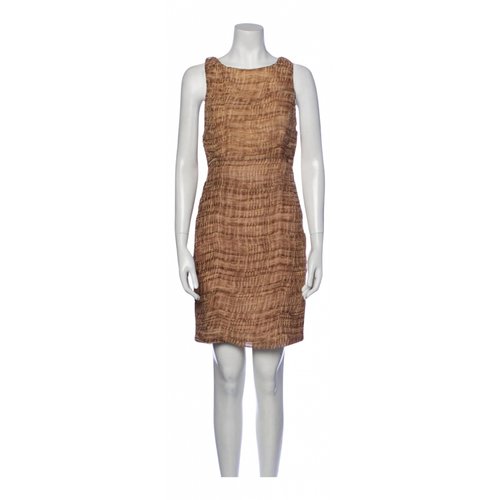 Pre-owned Alice And Olivia Mini Dress In Brown