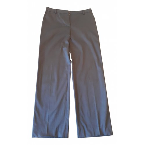 Pre-owned Giorgio Armani Straight Pants In Blue