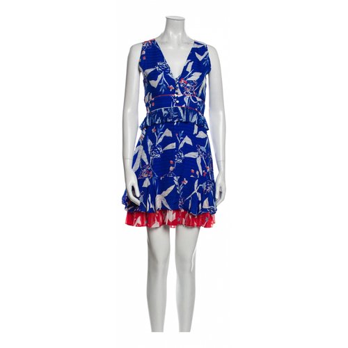 Pre-owned Tanya Taylor Silk Mini Dress In Blue