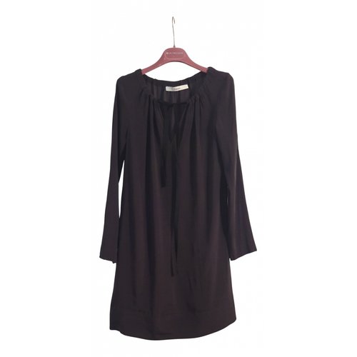 Pre-owned Jucca Silk Mini Dress In Anthracite