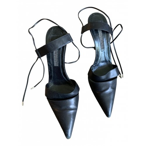 Pre-owned Narciso Rodriguez Leather Heels In Black