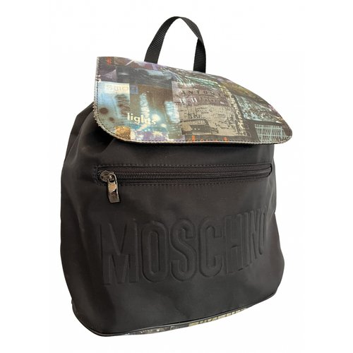 Pre-owned Moschino Satchel In Black