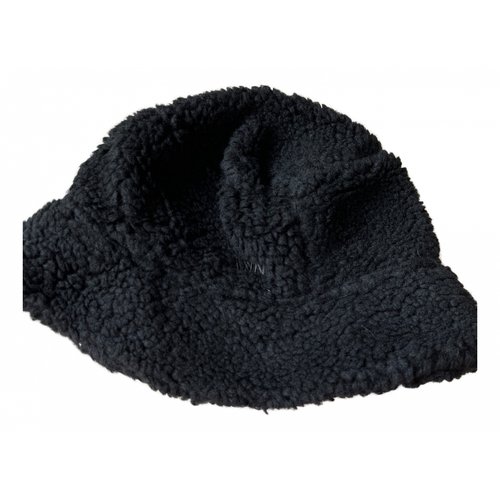Pre-owned Ganni Wool Hat In Black