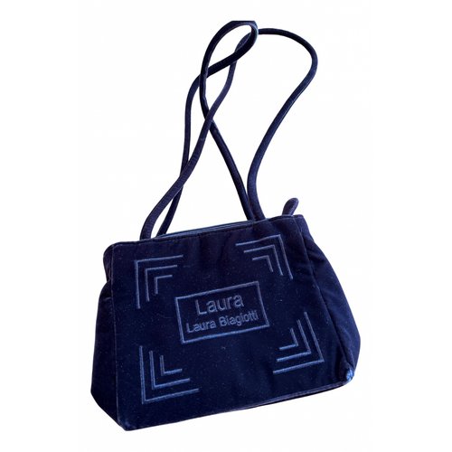 Pre-owned Laura Biagiotti Velvet Handbag In Brown