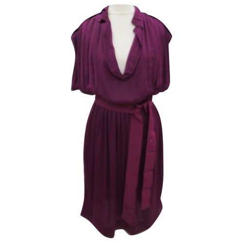 Pre-owned Lanvin Dress In Purple