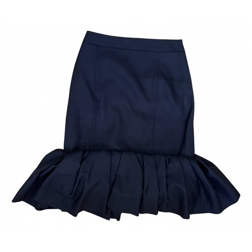 Pre-owned Jacquemus L'amour D'un Gitan Wool Mid-length Skirt In Navy