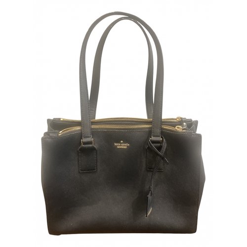 Pre-owned Kate Spade Leather Tote In Black
