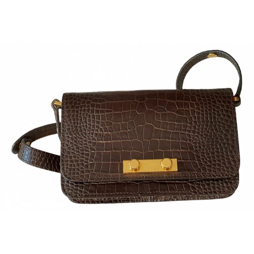 Pre-owned Marni Leather Crossbody Bag In Brown