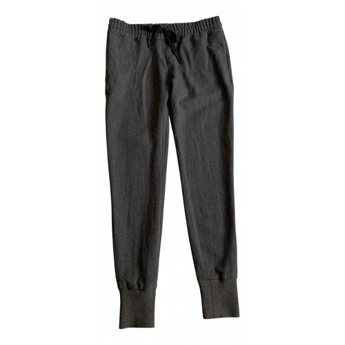 Pre-owned See By Chloé Wool Trousers In Grey