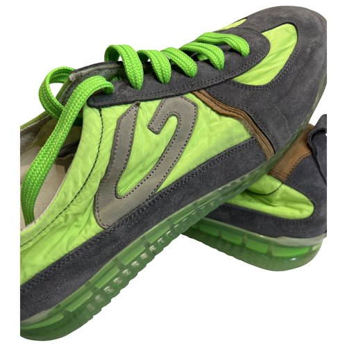 Pre-owned Alberto Guardiani Low Trainers In Green