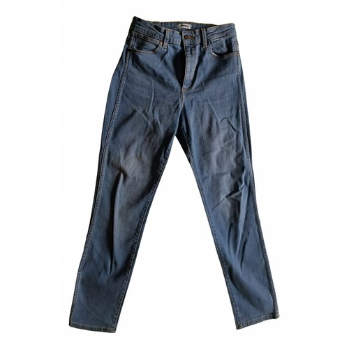 Pre-owned Wrangler Slim Jeans In Blue
