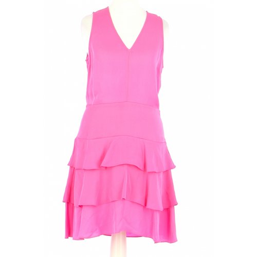 Pre-owned Michael Kors Silk Dress In Pink