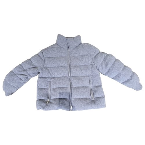 Pre-owned Moncler Classic Cashmere Jacket In Grey
