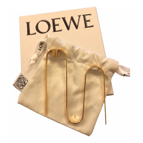 Pre-owned Loewe Earrings In Gold