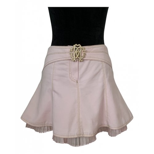 Pre-owned Roberto Cavalli Mini Skirt In Pink