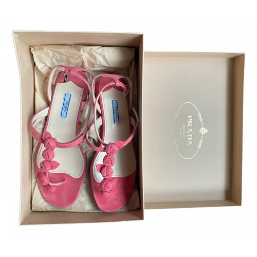 Pre-owned Prada Sandal In Pink
