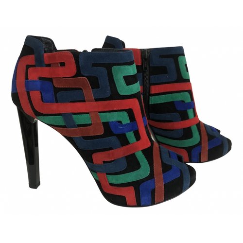 Pre-owned Pierre Hardy Ankle Boots In Multicolour