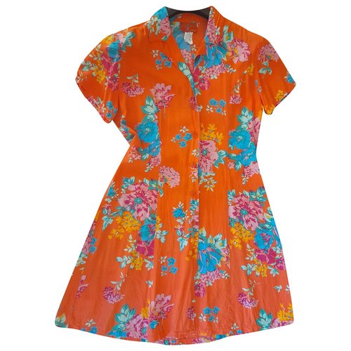 Pre-owned Kenzo Mid-length Dress In Orange