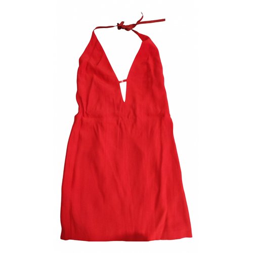 Pre-owned Dondup Mini Dress In Red