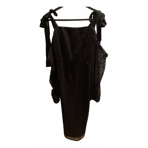 Pre-owned Rebecca Vallance Mid-length Dress In Black