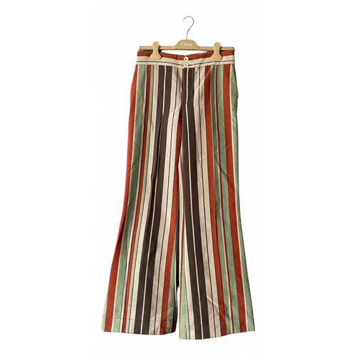 Pre-owned Chloé Large Pants In Multicolour