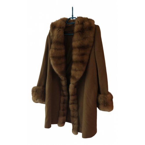 Pre-owned Maximilian Cashmere Coat In Brown