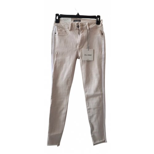 Pre-owned Dl1961 Slim Jeans In Beige