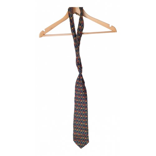Pre-owned Diane Von Furstenberg Silk Tie In Blue