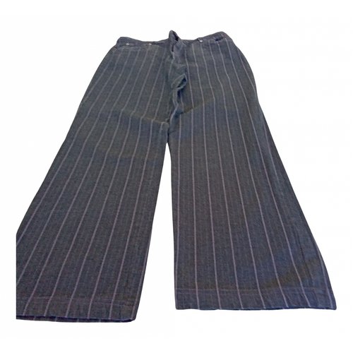 Pre-owned Krizia Trousers In Grey