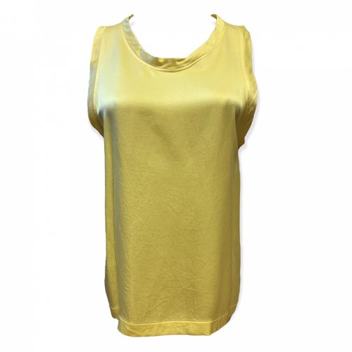Pre-owned Saint Laurent Silk Camisole In Yellow