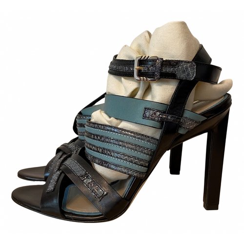 Pre-owned Jason Wu Leather Sandals In Black