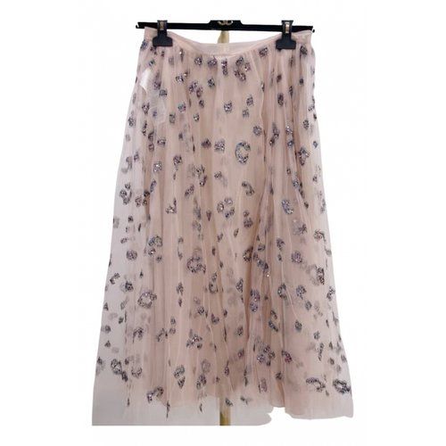 Pre-owned Dior Silk Mid-length Skirt In Pink