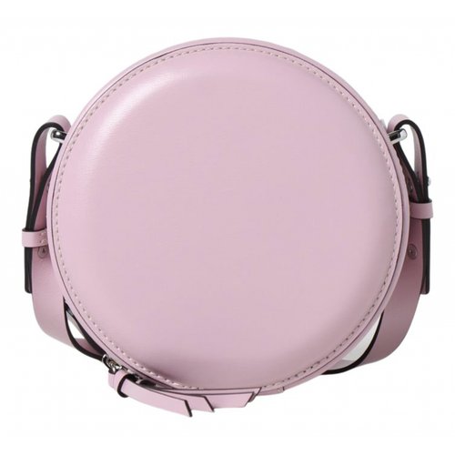 Pre-owned Ganni Leather Handbag In Pink