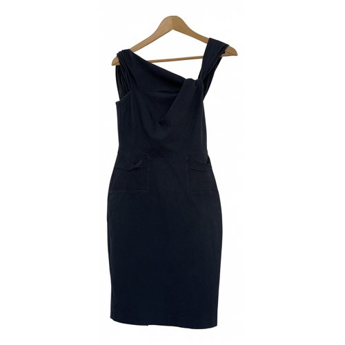 Pre-owned Roland Mouret Mid-length Dress In Navy
