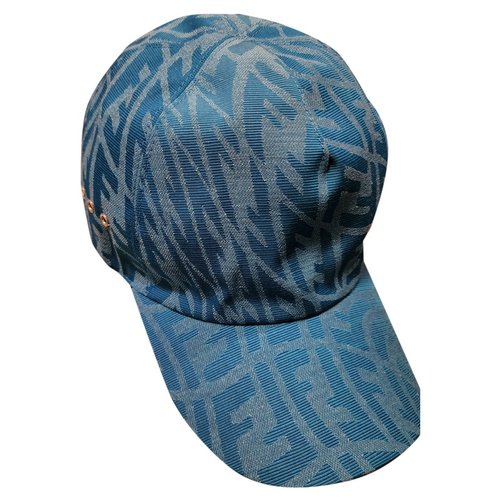 Pre-owned Fendi Hat In Turquoise