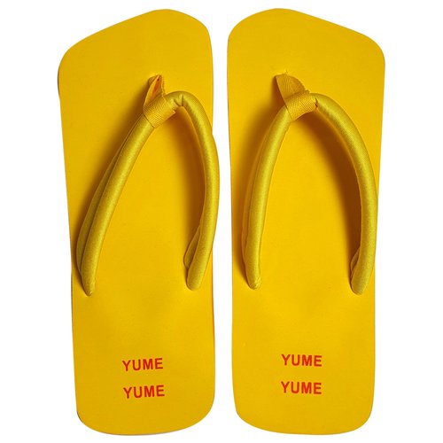 Pre-owned Yume Yume Flip Flops In Yellow