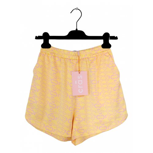Pre-owned Cras Mini Short In Yellow