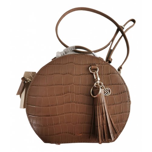 Pre-owned Maje Leather Crossbody Bag In Brown