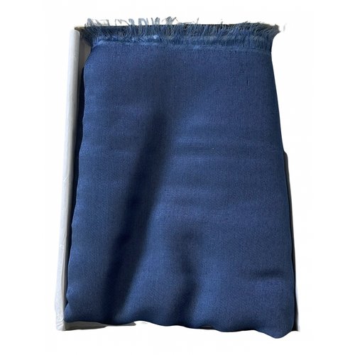 Pre-owned Rolex Cashmere Scarf In Blue