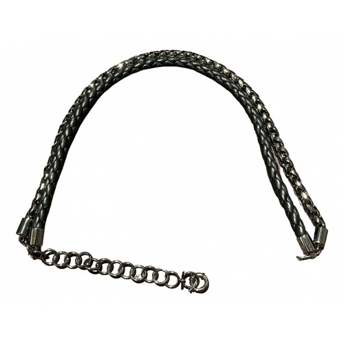 Pre-owned Ferragamo Leather Belt In Metallic