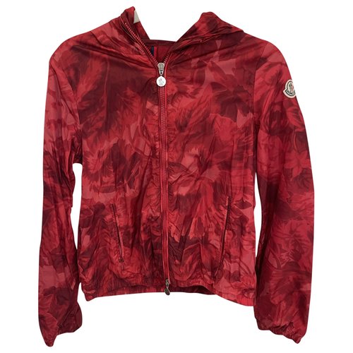 Pre-owned Moncler Print Jacket In Red