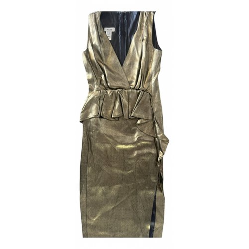 Pre-owned Moschino Mid-length Dress In Metallic