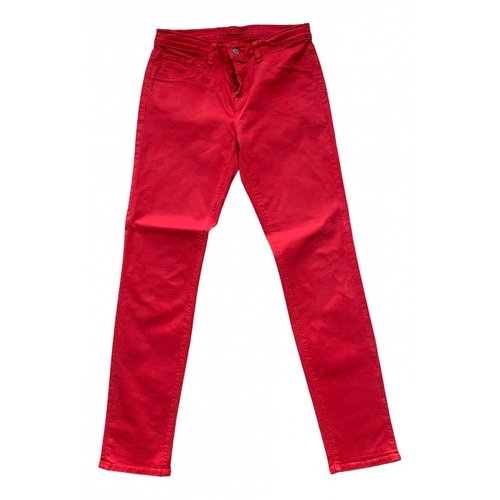 Pre-owned J Brand Slim Pants In Red