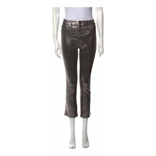 Pre-owned Veronica Beard Bootcut Jeans In Metallic