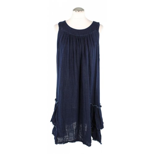 Pre-owned Dondup Mid-length Dress In Blue