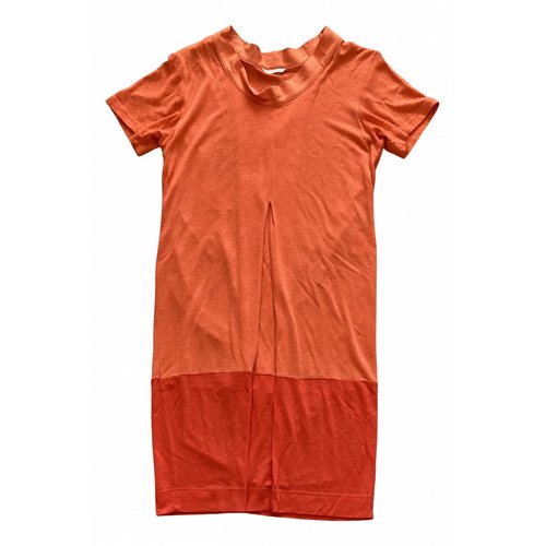 Pre-owned Marimekko Maxi Dress In Orange
