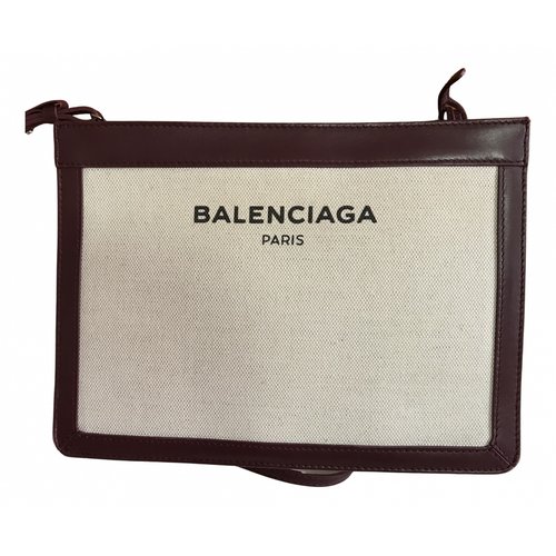 Pre-owned Balenciaga Leather Crossbody Bag In Beige